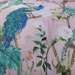 Soiree Peacock Jungle 200 Thread Count Cotton Duvet Cover And Pillowcase Set -Bedding Store 30916046 alt04