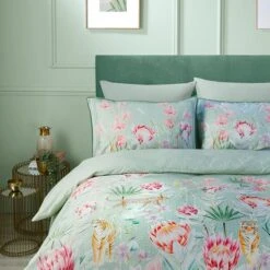Soiree Tropical Leopard 200 Thread Count Duvet Cover And Pillowcase Set -Bedding Store 30916056 alt01