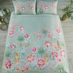 Soiree Tropical Leopard 200 Thread Count Duvet Cover And Pillowcase Set -Bedding Store 30916063 alt06