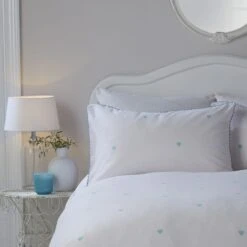 Serene Decorative Heart Duvet Cover And Pillowcase Set -Bedding Store 30916130 alt01