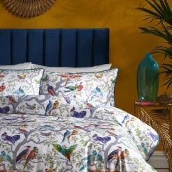 Laurence Llewelyn-Bowen Birdity 200 Thread Count Cotton Duvet Cover And Pillowcase Set -Bedding Store 30916142 alt01