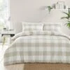 Fusion Seersucker Gingham Duvet Cover And Pillowcase Set -Bedding Store 30916229