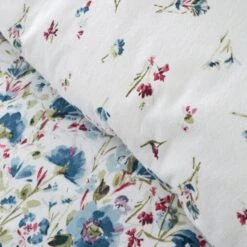 Bianca Ophelia Floral Brushed Cotton Duvet Cover And Pillowcase Set 35 Bianca Ophelia Floral Brushed Cotton Duvet Cover And Pillowcase Set -Bedding Store 30925126 alt04