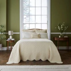 Dorma Soft Scalloped Bedspread -Bedding Store 30927661