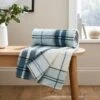 Printed Check Fleece Throw -Bedding Store 30928609