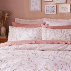 Freya Stem Floral 144 Thread Count Cotton Duvet Cover & Pillowcase Set -Bedding Store 30929250 alt02