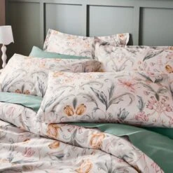 Imi Tulip Floral 144 Thread Count Cotton Duvet Cover & Pillowcase Set -Bedding Store 30929297 alt03