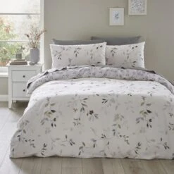 Moonlight Floral 144 Thread Count Reversible Duvet Cover & Pillowcase Set 31 Moonlight Floral 144 Thread Count Reversible Duvet Cover & Pillowcase Set -Bedding Store 30929311