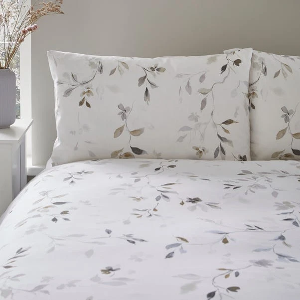 Moonlight Floral 144 Thread Count Reversible Duvet Cover & Pillowcase Set 13 Moonlight Floral 144 Thread Count Reversible Duvet Cover & Pillowcase Set - Image 11