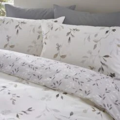 Moonlight Floral 144 Thread Count Reversible Duvet Cover & Pillowcase Set 28 Moonlight Floral 144 Thread Count Reversible Duvet Cover & Pillowcase Set -Bedding Store 30929325 alt06
