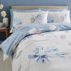 Lois Floral 144 Thread Count Reversible Duvet Cover & Pillowcase Set -Bedding Store 30929333 alt06
