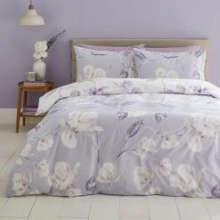 Lois Floral 144 Thread Count Reversible Duvet Cover & Pillowcase Set -Bedding Store 30929337 alt02
