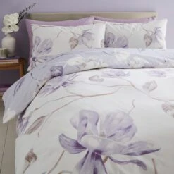 Lois Floral 144 Thread Count Reversible Duvet Cover & Pillowcase Set -Bedding Store 30929337 alt06