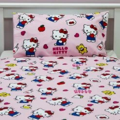 Hello Kitty Heartheld Pillowcase & Duvet Cover Set 10 Hello Kitty Heartheld Pillowcase & Duvet Cover Set -Bedding Store 30931044 alt03