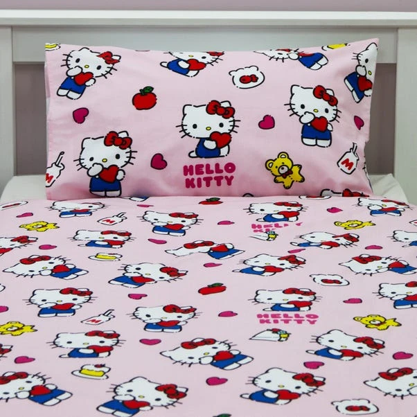 Hello Kitty Heartheld Pillowcase & Duvet Cover Set 6 Hello Kitty Heartheld Pillowcase & Duvet Cover Set - Image 4