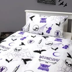 Wednesday Destined Single Duvet Cover And Pillowcase Set -Bedding Store 30931053 alt03