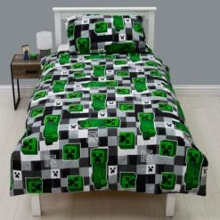 Minecraft Block Check Single Duvet Cover And Pillowcase Set -Bedding Store 30931054 alt02