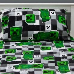 Minecraft Block Check Single Duvet Cover And Pillowcase Set -Bedding Store 30931054 alt03