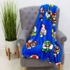 Super Mario Circles Fleece Blanket -Bedding Store 30931062