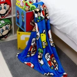 Super Mario Circles Fleece Blanket -Bedding Store 30931062 alt02