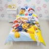 Paw Patrol Splodge Toddler Duvet Cover And Pillowcase Set -Bedding Store 30931100