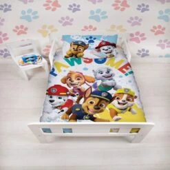Paw Patrol Splodge Toddler Duvet Cover And Pillowcase Set -Bedding Store 30931100 alt02