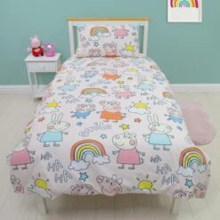 Peppa Pig Playful Duvet Cover And Pillowcase Set 10 Peppa Pig Playful Duvet Cover And Pillowcase Set -Bedding Store 30931111 alt02