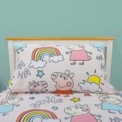 Peppa Pig Playful Duvet Cover And Pillowcase Set 11 Peppa Pig Playful Duvet Cover And Pillowcase Set -Bedding Store 30931111 alt03