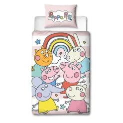 Peppa Pig Playful Duvet Cover And Pillowcase Set 12 Peppa Pig Playful Duvet Cover And Pillowcase Set -Bedding Store 30931111 alt04