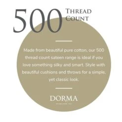 Dorma Luxurious & Silky 500 Thread Count Cotton Sateen Flat Sheet -Bedding Store 30931126 alt08