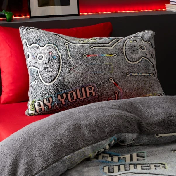 Catherine Lansfield Game Over Fleece Duvet Cover And Pillowcase Set 10 Catherine Lansfield Game Over Fleece Duvet Cover And Pillowcase Set - Image 8