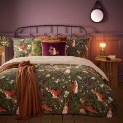 Furn Pineberry Forest Reversible Duvet Cover And Pillowcase Set -Bedding Store 30933153