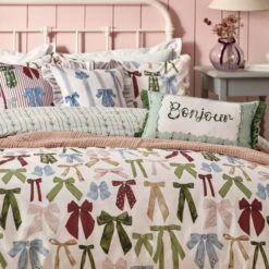 Furn Noortje Bows Reversible Duvet Cover And Pillowcase Set -Bedding Store 30933163 alt01
