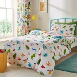 Bright Animals 100% Cotton Reversible Duvet Cover And Pillowcase Set -Bedding Store 30937754 alt02