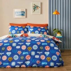 Superman Reversible Duvet Cover And Pillowcase Set 22 Superman Reversible Duvet Cover And Pillowcase Set -Bedding Store 30937755 alt02
