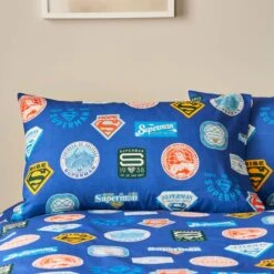 Superman Reversible Duvet Cover And Pillowcase Set 23 Superman Reversible Duvet Cover And Pillowcase Set -Bedding Store 30937755 alt03