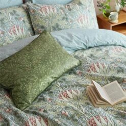 William Morris Artichoke 100% Cotton Duvet Cover And Pillowcase Set -Bedding Store 30938975 alt01