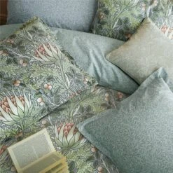 William Morris Artichoke 100% Cotton Duvet Cover And Pillowcase Set -Bedding Store 30938975 alt03