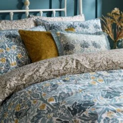 William Morris Brother Rabbit 100% Cotton Duvet Cover And Pillowcase Set -Bedding Store 30939017 alt01