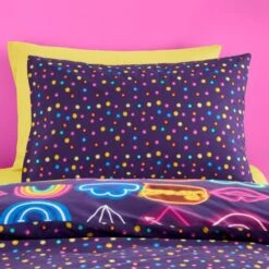 Neon Reversible Duvet Cover And Pillowcase Set -Bedding Store 30945348 alt03