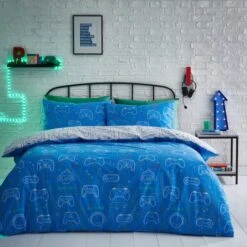 Gamer Reversible Duvet Cover And Pillowcase Set 11 Gamer Reversible Duvet Cover And Pillowcase Set -Bedding Store 30945421