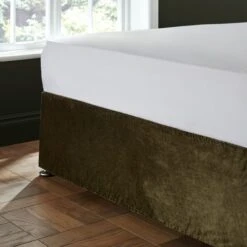 Catherine Lansfield Kingsley Matte Velvet Divan Base Bed Wrap -Bedding Store 30956819