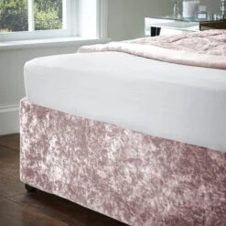 Catherine Lansfield Crushed Velvet Divan Base Bed Wrap -Bedding Store 30956824 alt02