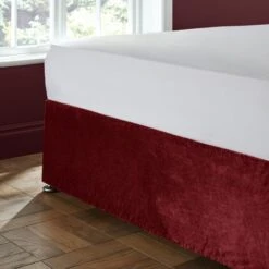 Catherine Lansfield Kingsley Matte Velvet Divan Base Bed Wrap -Bedding Store 30956831
