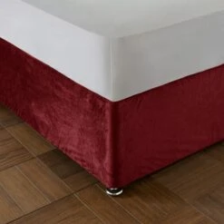 Catherine Lansfield Kingsley Matte Velvet Divan Base Bed Wrap -Bedding Store 30956831 alt01