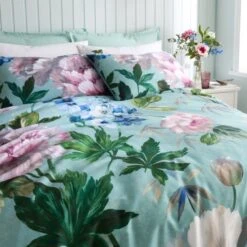 Amiri Blooms 180 Thread Count Cotton Sateen Duvet Cover & Pillowcase Set -Bedding Store 30957842 alt03