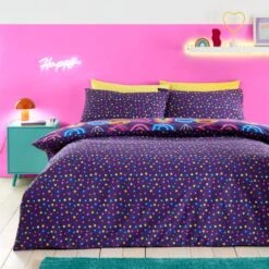 Neon Reversible Duvet Cover And Pillowcase Set -Bedding Store 30958635 alt02