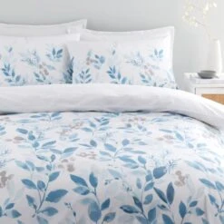 Abeny Leaves Cotton TENCEL™ Duvet Cover & Pillowcase Set -Bedding Store 30962732 alt01