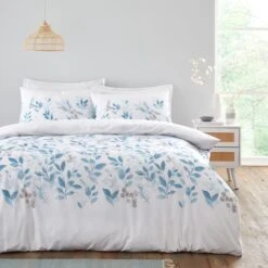 Abeny Leaves Cotton TENCEL™ Duvet Cover & Pillowcase Set