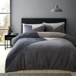 Catherine Lansfield Cosy Larsson Geo Fleece Duvet Cover And Pillowcase Set 37 Catherine Lansfield Cosy Larsson Geo Fleece Duvet Cover And Pillowcase Set -Bedding Store 30962927